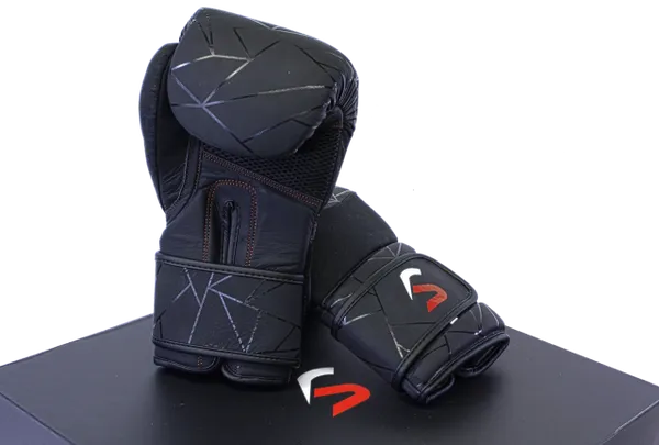Black ENDEAVOUR VS1 boxing gloves alternate view